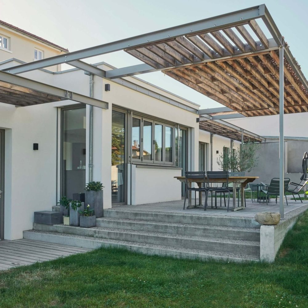 Architecture d'une maison en Ossature bois dans la Loire (42)