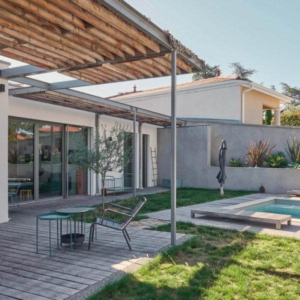 Architecture d'une maison en ossature bois dans la Loire (42)