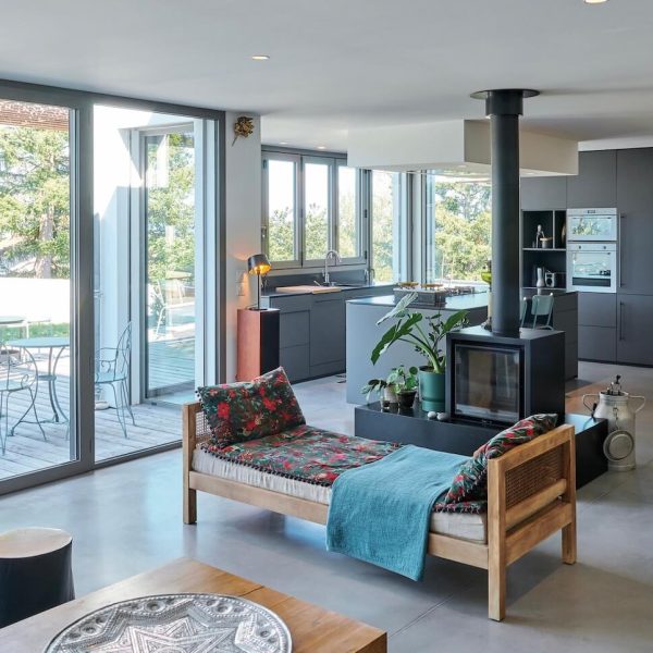 Architecture d'une maison en ossature bois dans la Loire (42)